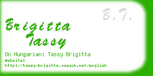 brigitta tassy business card